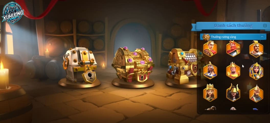 Các vị tướng miễn phí đầu game Rise of Kingdoms