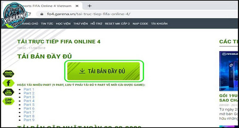 Hướng dẫn cách tải Fc Online trên máy tính