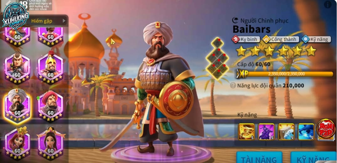 Tướng Baibars trong Rise of Kingdoms