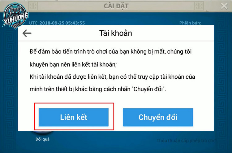 Bấm chọn Liên kết