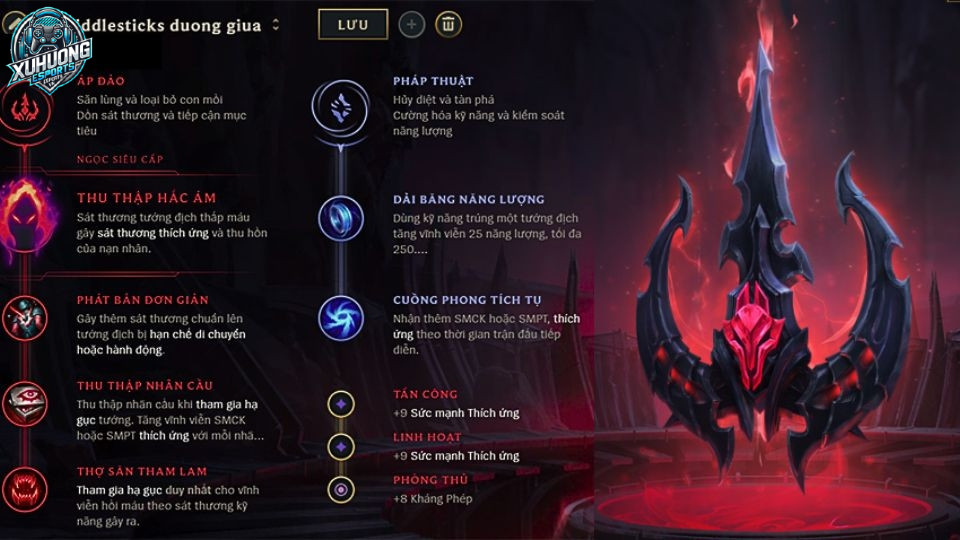 Bảng ngọc Fiddlesticks LOL mùa 14