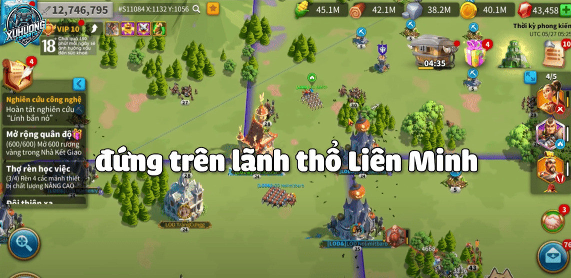 Đứng trên lãnh thổ liên minh