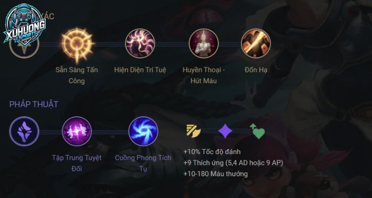 bảng ngọc miss fortune