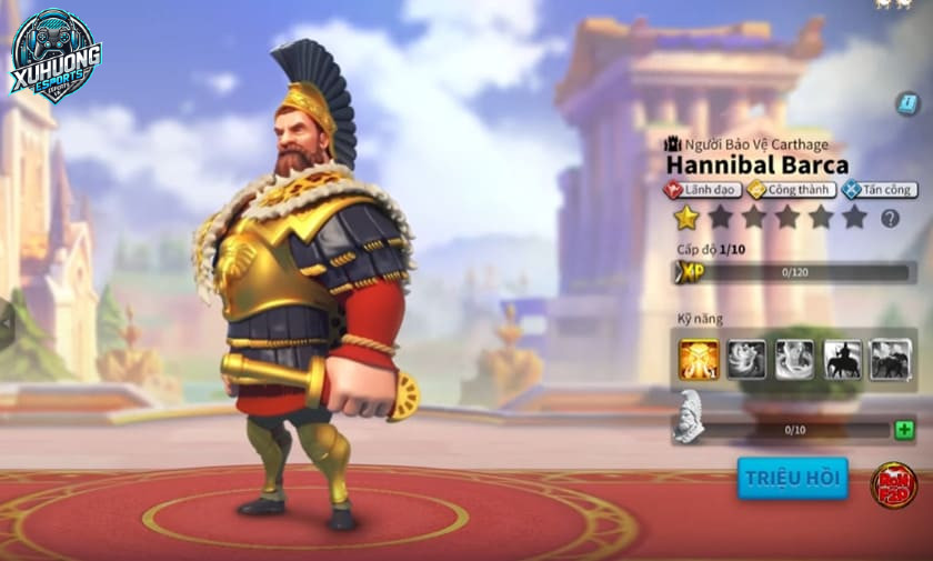 Tướng Hannibal Barca trong Rise of Kingdoms