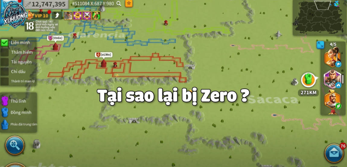 Tại sao bị Zezo trong Rise of Kingdoms