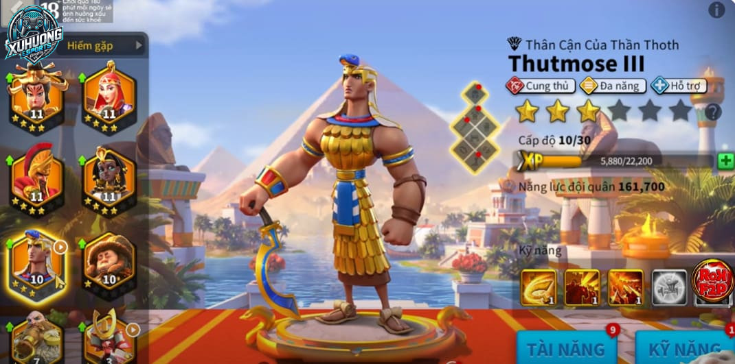 Tướng Thutmose trong Rise of Kingdoms