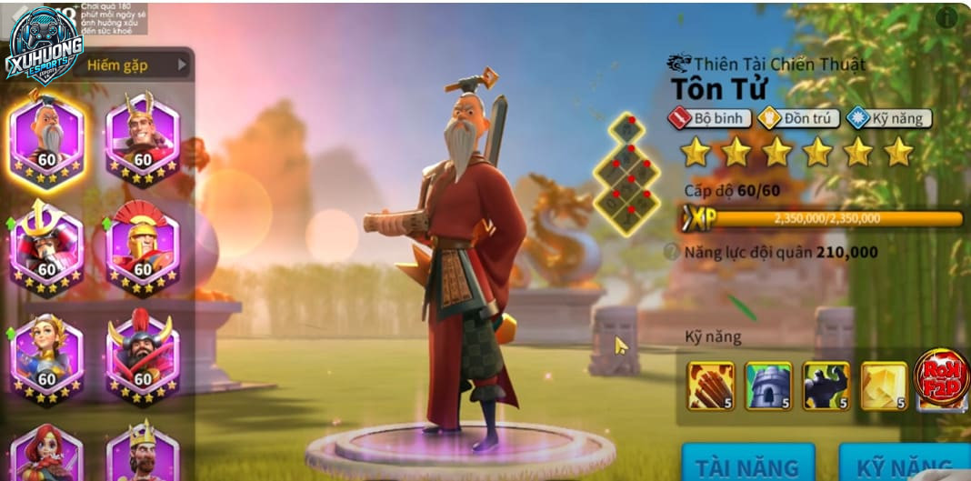 Tướng tôn tử trong Rise of Kingdoms