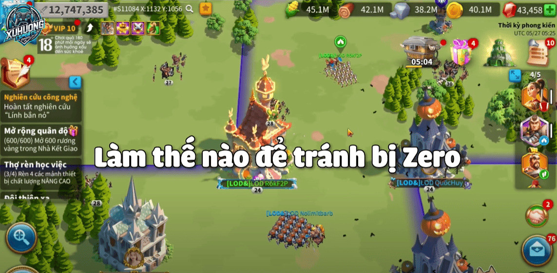 Cách tránh bị Zezo trong Rise of Kingdoms